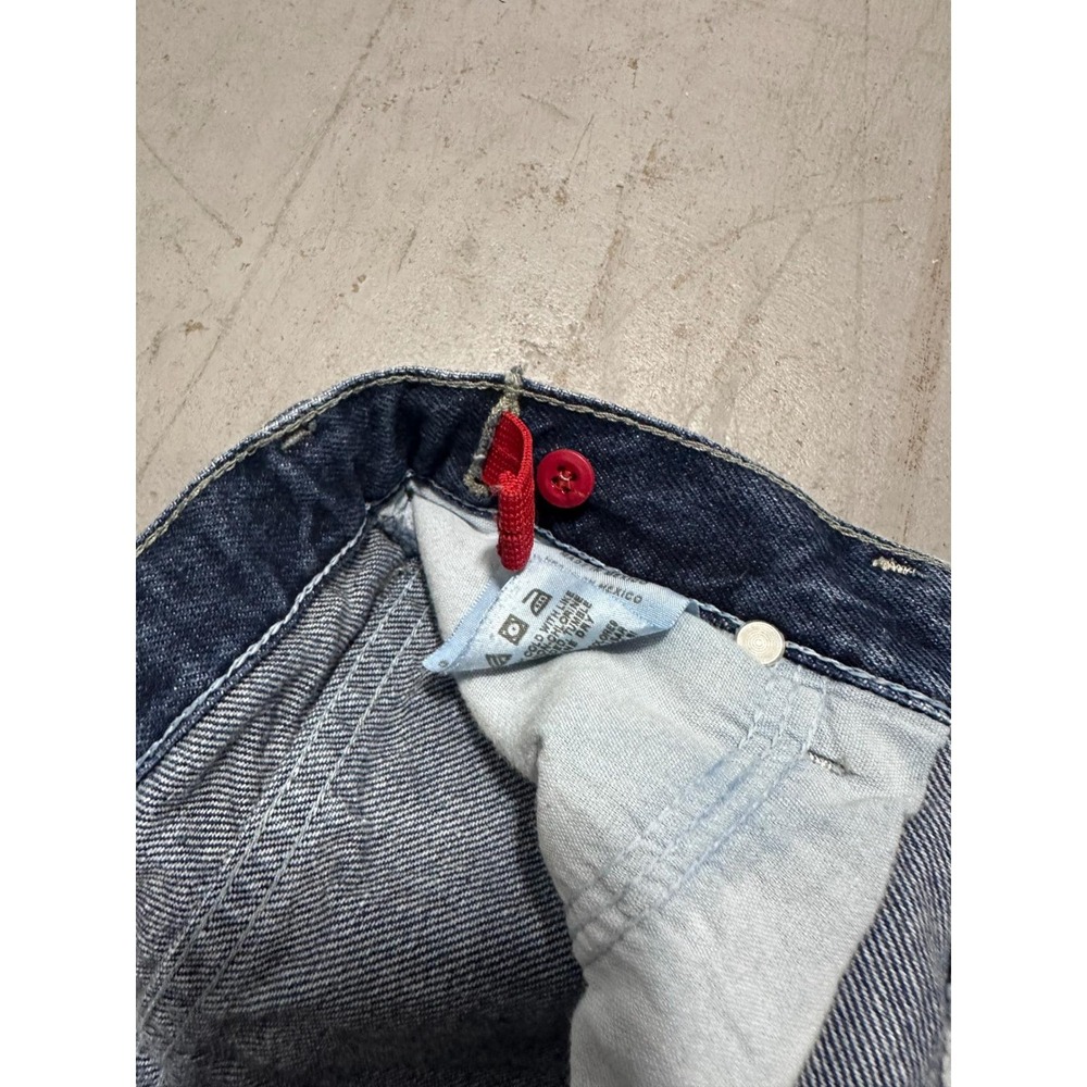Vintage Wrangler High Waisted Denim Cutoff Shorts Dark Wash Frayed Hem 27 Waist - Picture 6 of 9